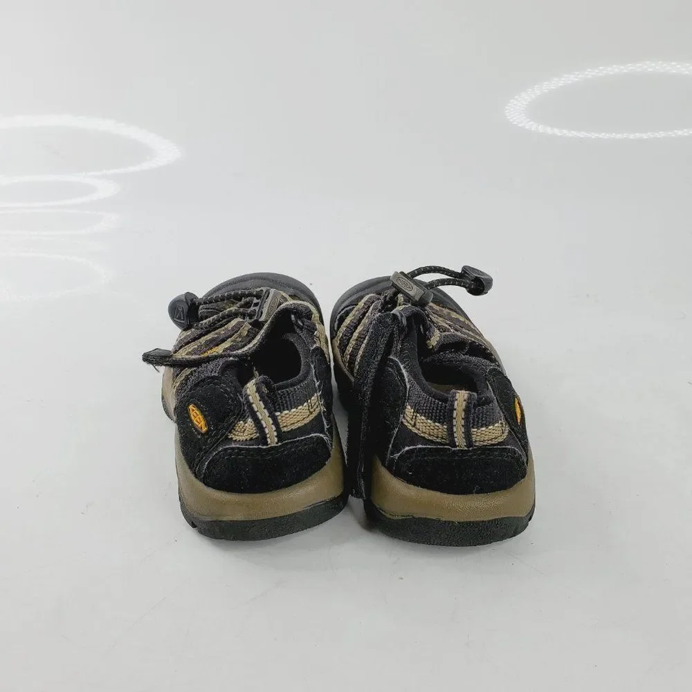 Keen Boy's Black Newport‎ H2 1006039 Tie Up Trail Trekking Sandal Size 9
